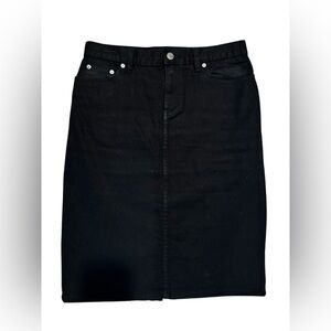 Lauren Jeans Co. Ralph Lauren Black Denim Pencil Skirt - Size 2